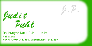 judit puhl business card